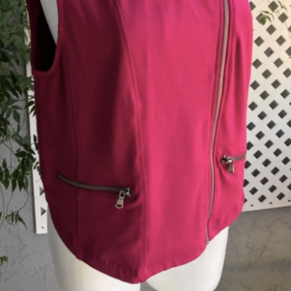 TORRID Maroon Wine Motorcycle Moto Cropped Vest 2 - Picture 5 of 9